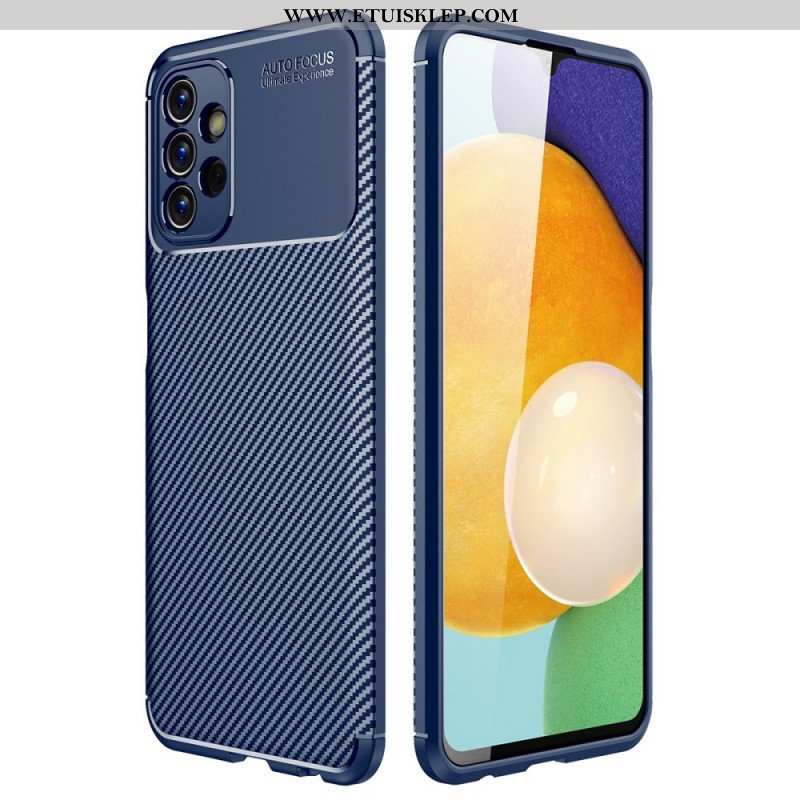 Etui do Samsung Galaxy A13 Elastyczna Tekstura Włókna Węglowego